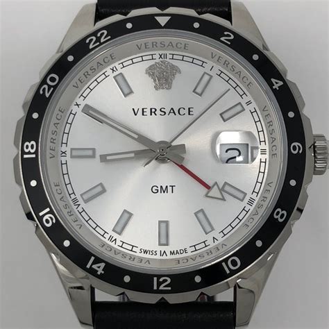 versace men's hellenyium gmt|versace hellenyium silver.